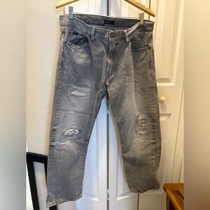 Polo Ralph Lauren Men’s Distressed Gray Jeans - 34x30